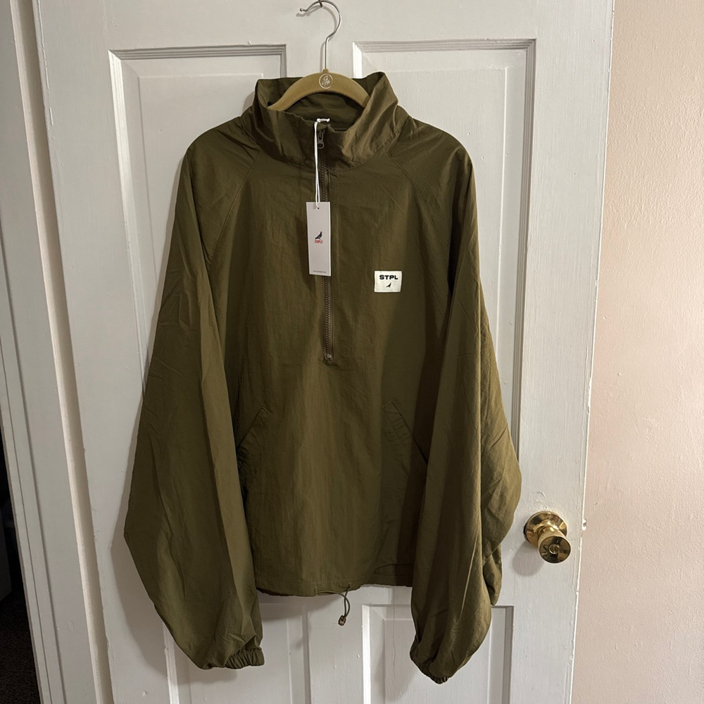 Men's STAPLE Olive Green Windbreaker/Rain Jacket